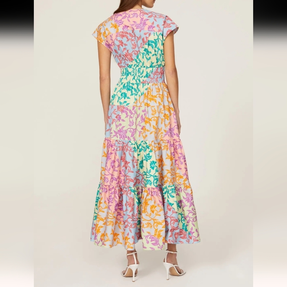 Derek Lam 10 Crosby Fatima tiered floral a line dress, Size 2 - Picture 3 of 13